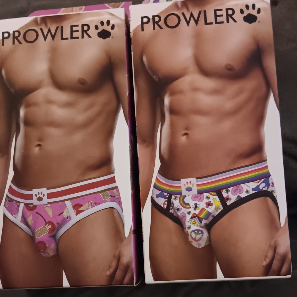 PROQLER Men's Pink and Multicolor Briefs